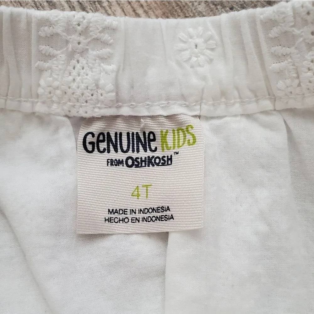 OshKosh B'Gosh white flowy skirt Size 4T